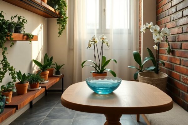 Biophilic design in casa piccola: come applicarlo in micro-spazi con piante resilienti, luce, umidità e materiali naturali