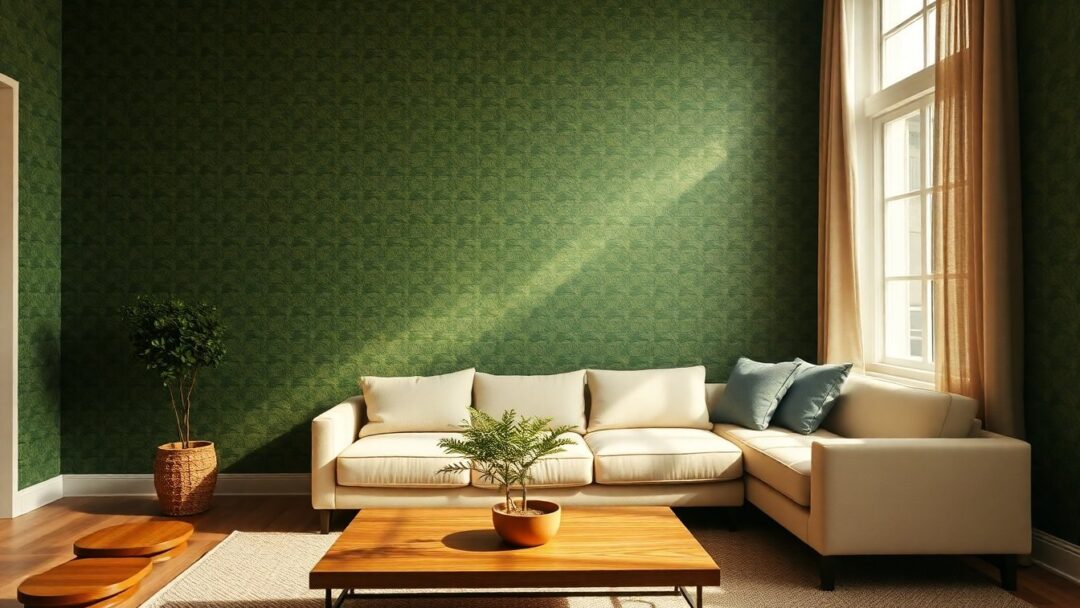 Carta da parati verde: idee, abbinamenti e consigli per un effetto sofisticato