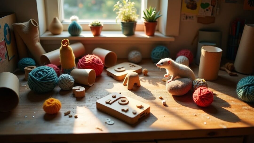 Come creare giochi per furetti in casa: materiali sicuri e consigli pratici