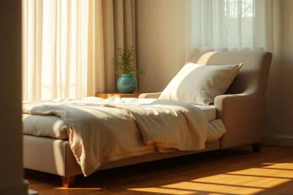 Comfort sensoriale in camera: letto, luce e tessili traspiranti