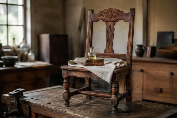 Pulizia e restauro leggero dei mobili dei mercatini