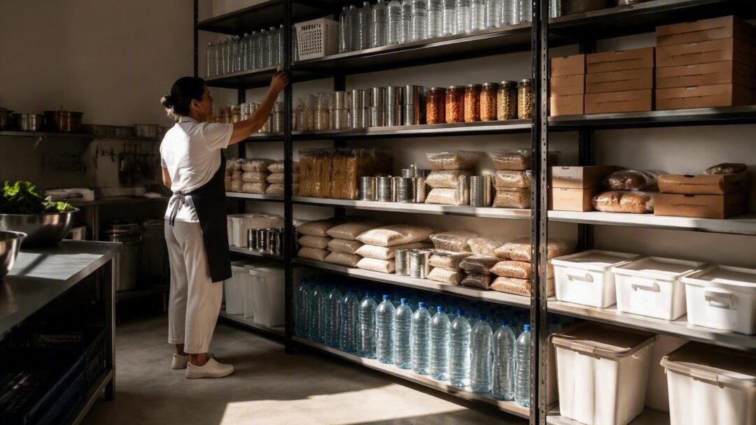 Come calcolare e organizzare le scorte di acqua e cibo