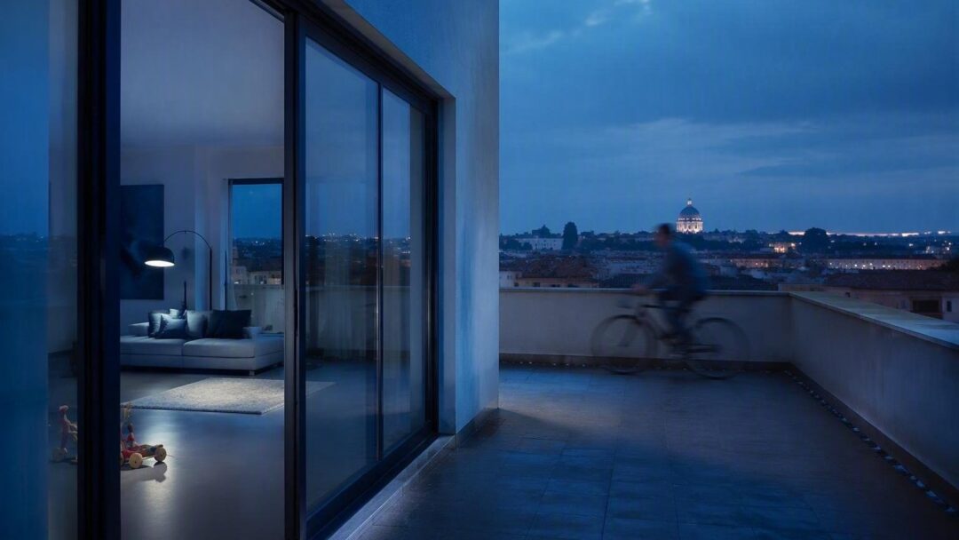 Scopri gli spazi luminosi e la terrazza panoramica di Muller e Peparini