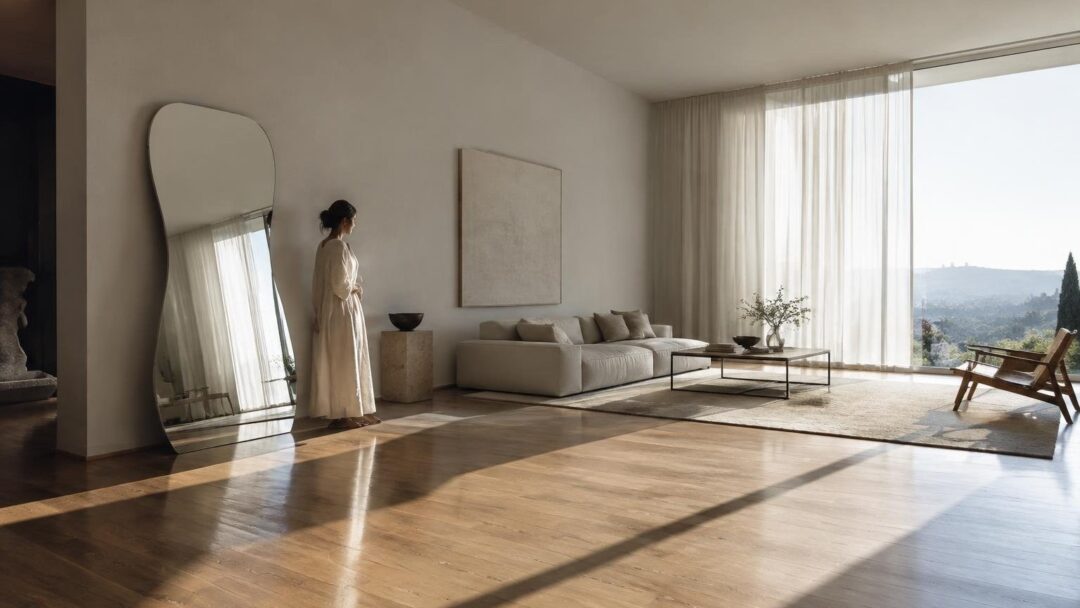 Come usare specchi senza cornice per ampliare visivamente le stanze