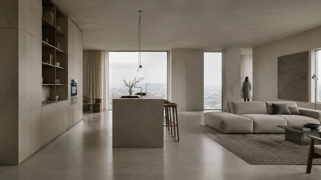 Progettare casa senza confini: cucina, soggiorno e utility unite