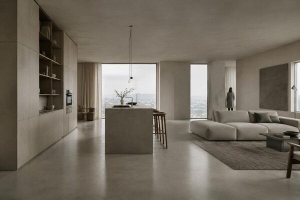 Progettare casa senza confini: cucina, soggiorno e utility unite