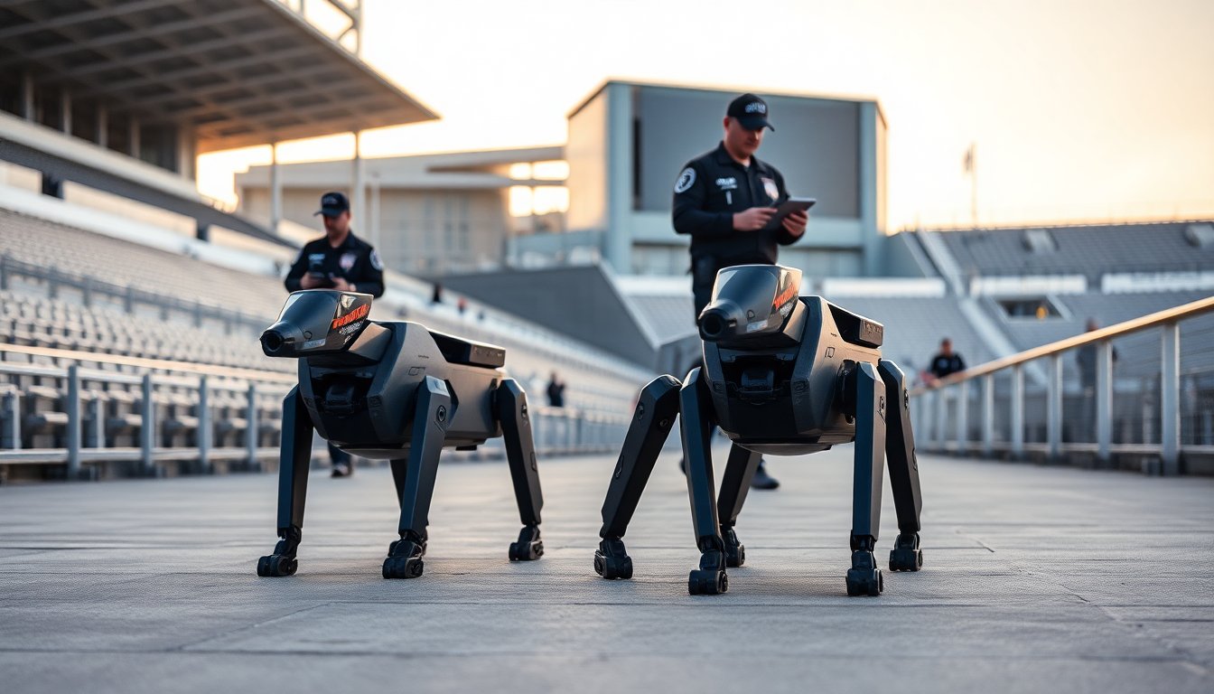 cani robot k9 x a guadalupe sicurezza hitech per lo stadio bbva durante i mondiali 1772352848