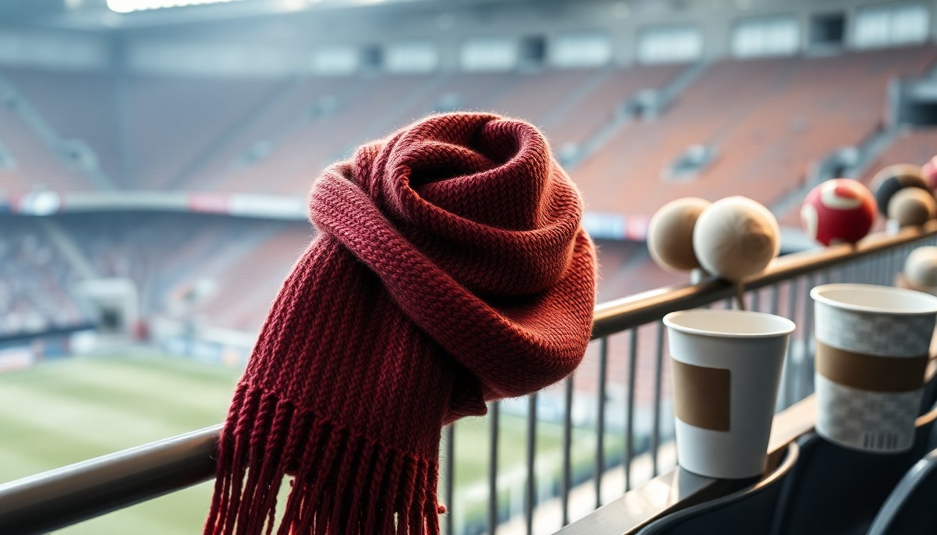Sciarpa ironica per stadio e tempo libero