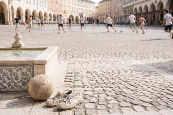 Partite di calcio libero in Piazza Manifattura Tabacchi e Matteotti