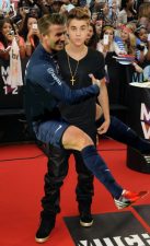 David Beckham et Justin Bieber