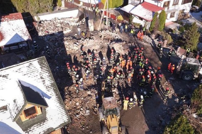 Pologne, fuite de gaz et explosion