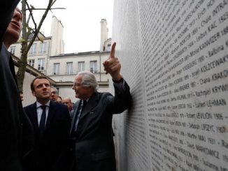 shoah macron mur des noms