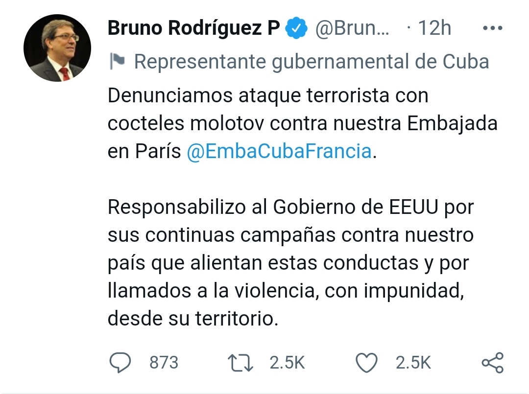 Le ministre des affaires étrangères 