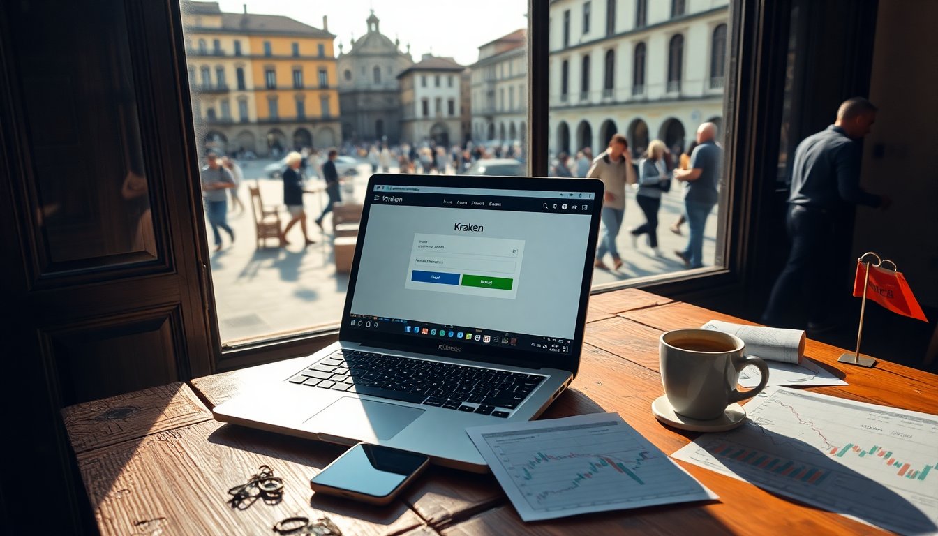 Ontvang een gratis BTC-bonus van 15 euro bij Kraken in Italië!