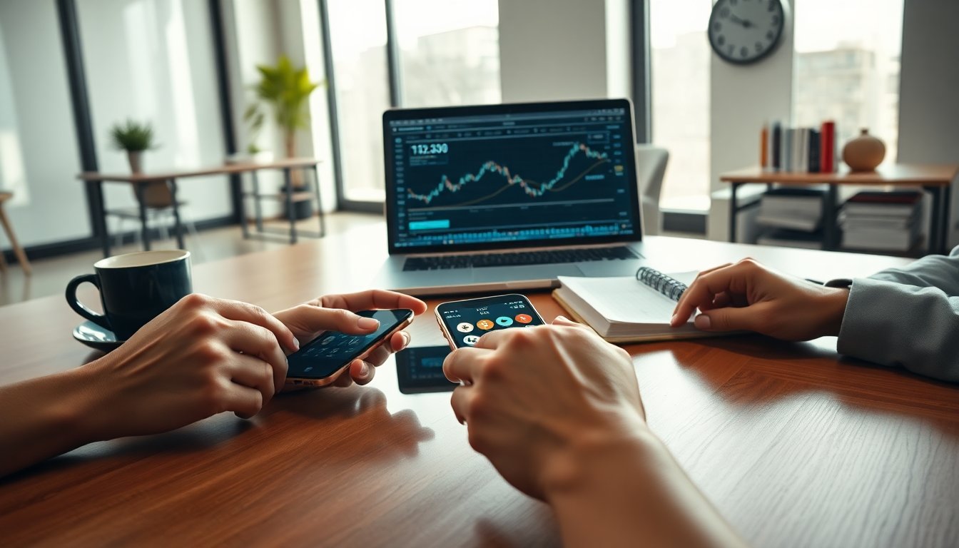 Top apps voor het handelen in cryptocurrencies op je mobiele apparaat