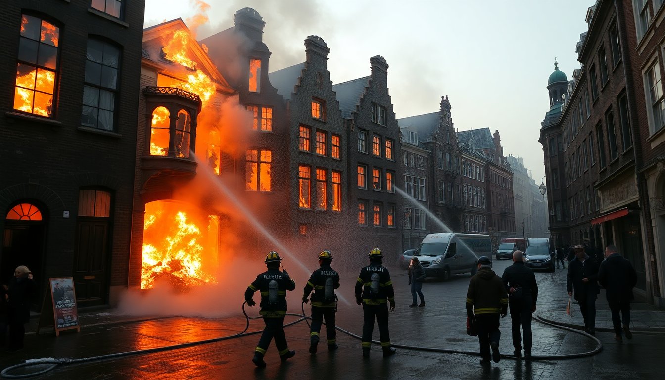 Grote brand in Amsterdam veroorzaakt aanzienlijke schade aan monumenten