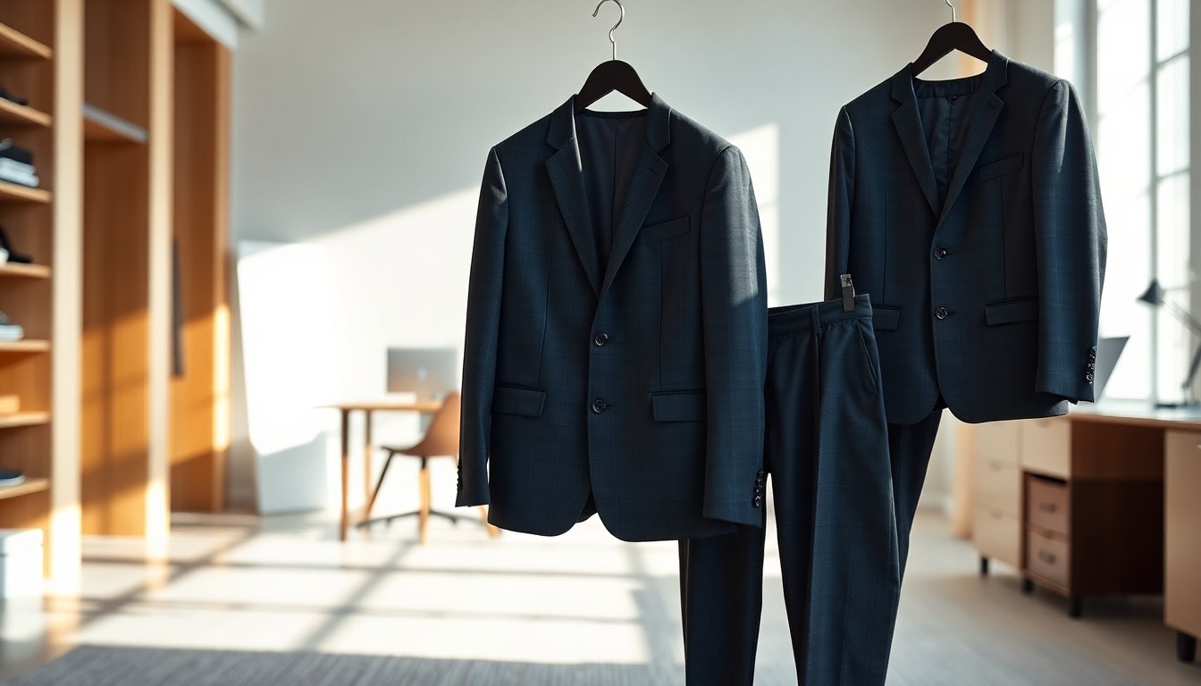 Modern kostuum van 100% polyester voor elke gelegenheid – Stijlvol en veelzijdig