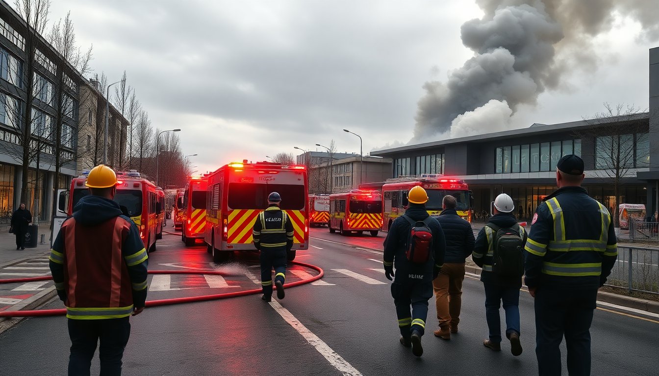 Winkelcentrumbrand in Amsterdam-Zuidoost verstoort verkeer en evacuaties