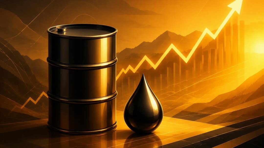 Brent olieprijs schiet naar 96.02 dollar, sterke stijging in olie en goud