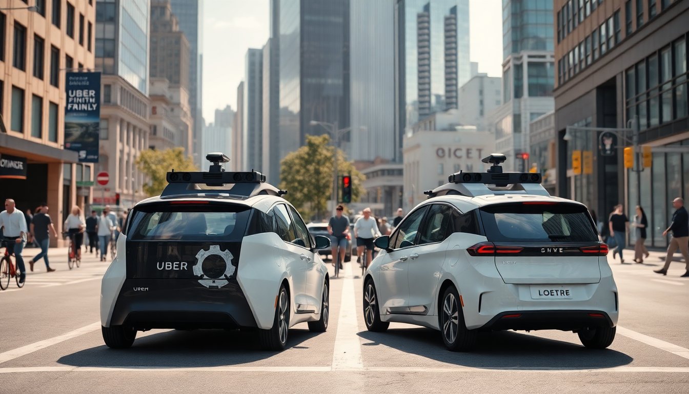 Wettbewerb zwischen Uber und Lyft: Die Zukunft der autonomen Fahrdienste