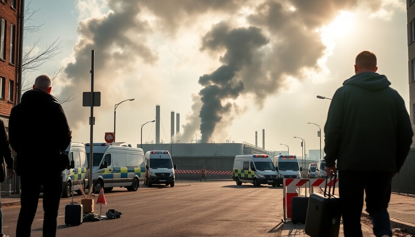 Schwerer chemieunfall in Hamburgs Hafenviertel löst großräumige Evakuierung aus