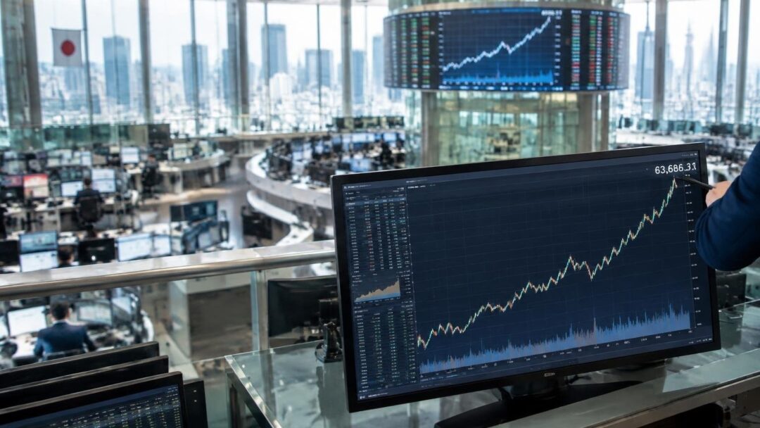 Nikkei-225 erreicht 63.686 Punkte, angetrieben von US-Tech und AI-IPO