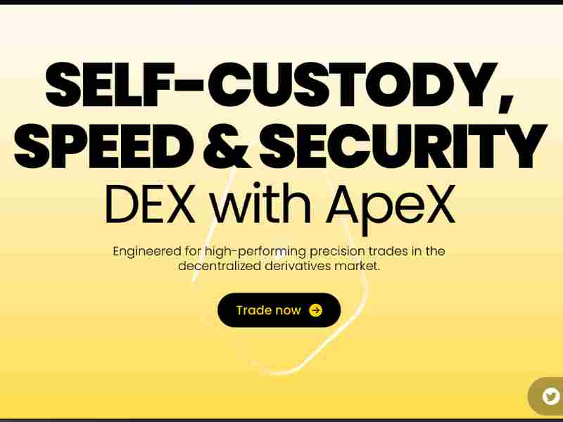 pagina iniziale di www.apex.exchange