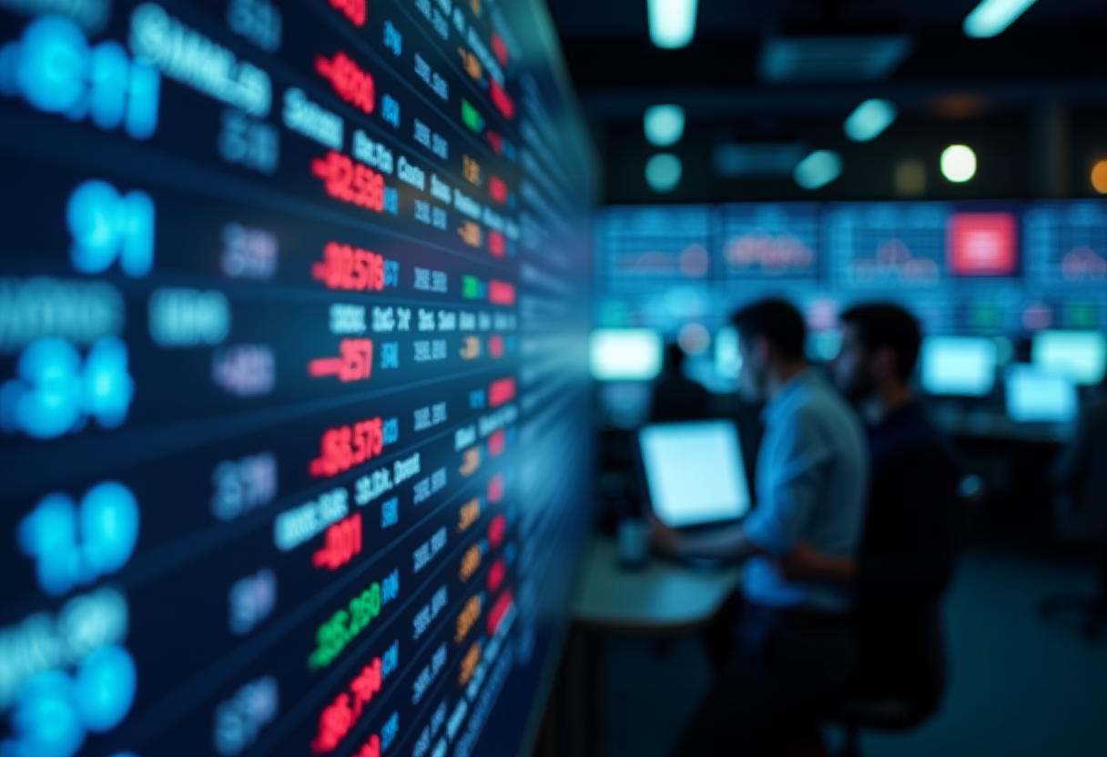 Grafico che mostra l'andamento dei mercati globali