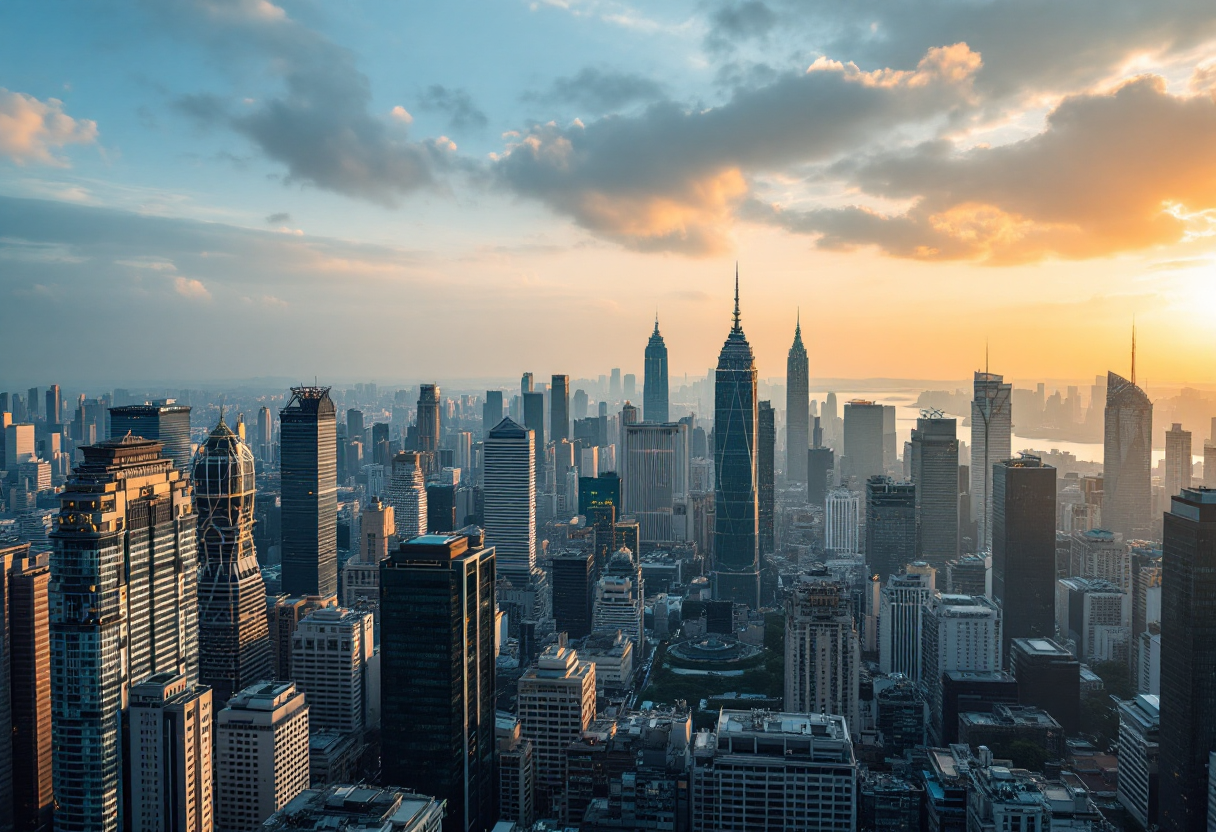 Grafico che mostra l'impatto economico in Asia