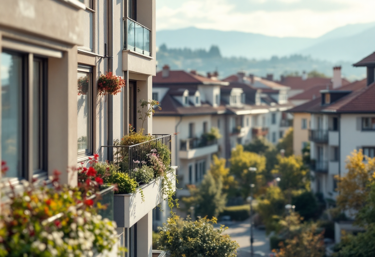 Grafico delle previsioni sul mercato immobiliare italiano per il 2025