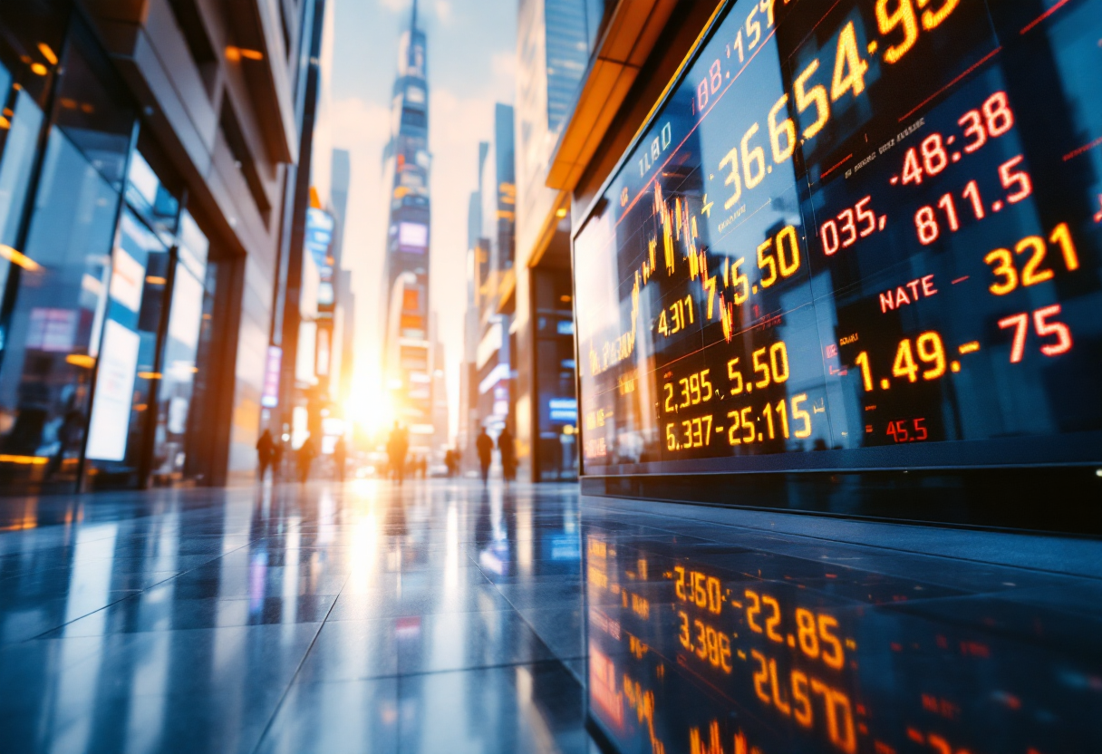 Grafico che illustra i rischi e le opportunità nel trading forex