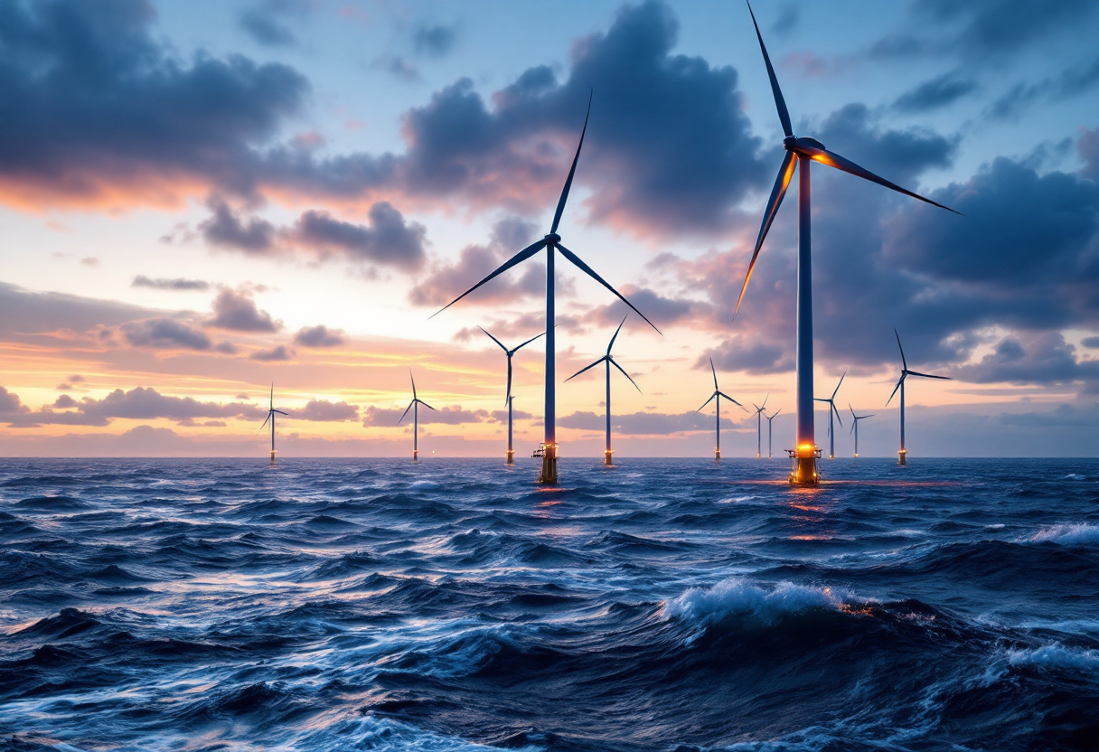 Grafico sugli investimenti dell'Unione Europea in energia sostenibile
