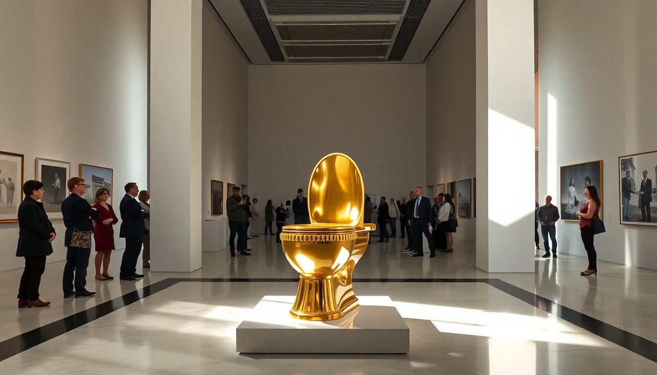 Il wc in oro di Maurizio Cattelan: un’opera d’arte in vendita