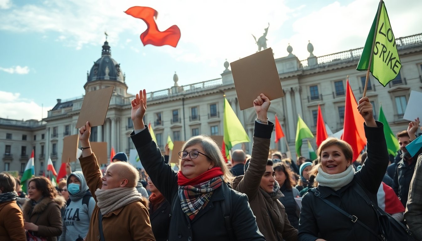 Sciopero Generale del 12 Dicembre 2025: Mobilitazioni e Proteste in Tutta Italia