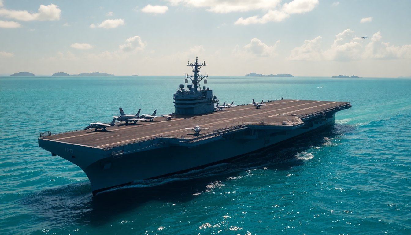 USS George Washington in azione nel Mar Cinese Meridionale