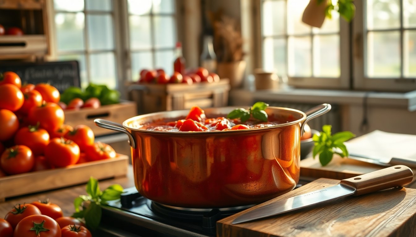 Sugo di pomodoro tradizionale: sapori veri e filiera corta