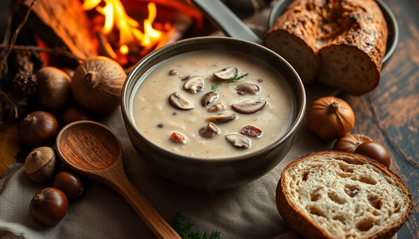 Zuppa d’autunno con funghi e castagne: ricetta e storia della tradizione