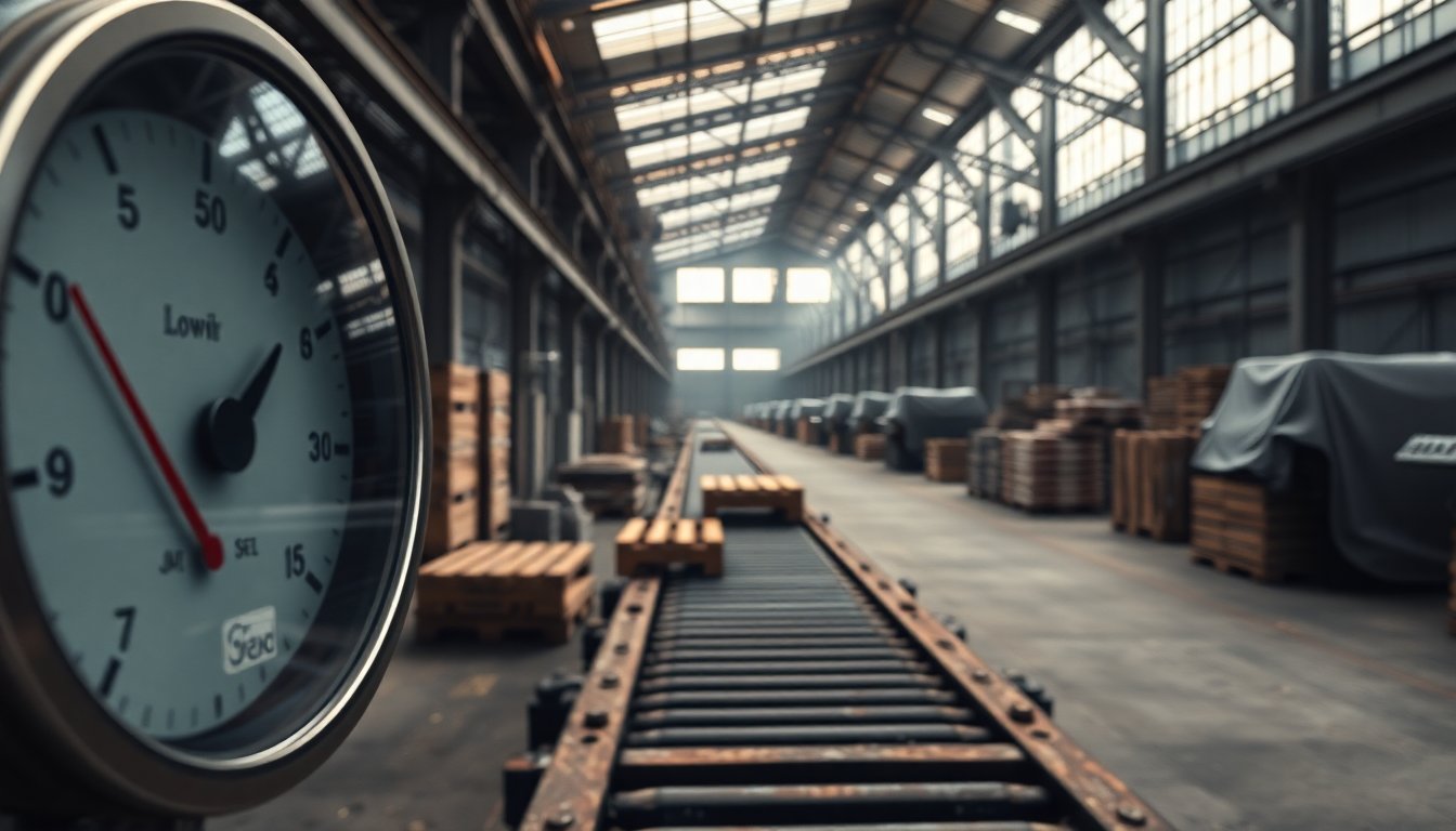 Calo della produzione manifatturiera e utilizzo della capacità sotto le attese