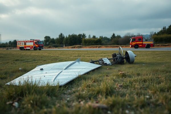 Incidente aereo vicino al centro sportivo di Lurate Caccivio: due ricoverati in codice rosso