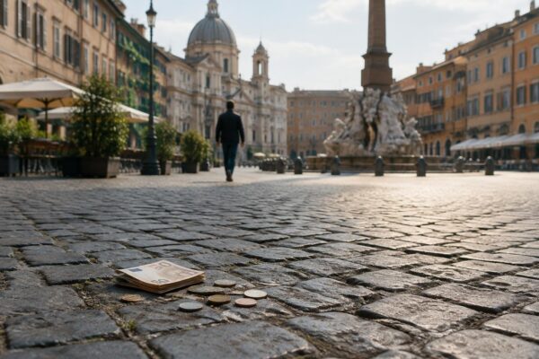 Cosa prevede la legge italiana sul denaro perso in pubblico