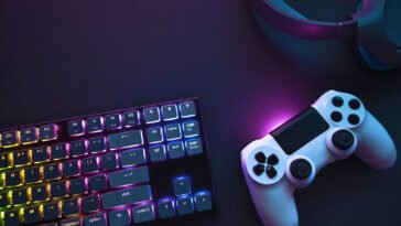 colorful gaming accessories