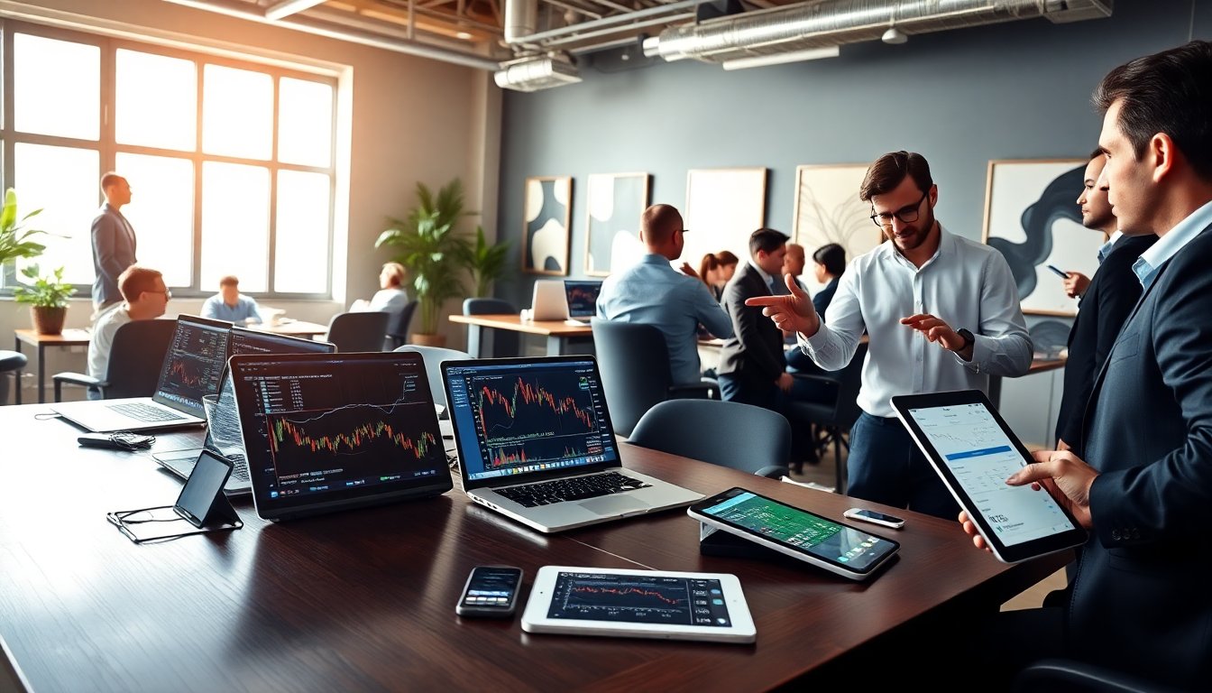 Negociação em mercados financeiros sem investimento pessoal