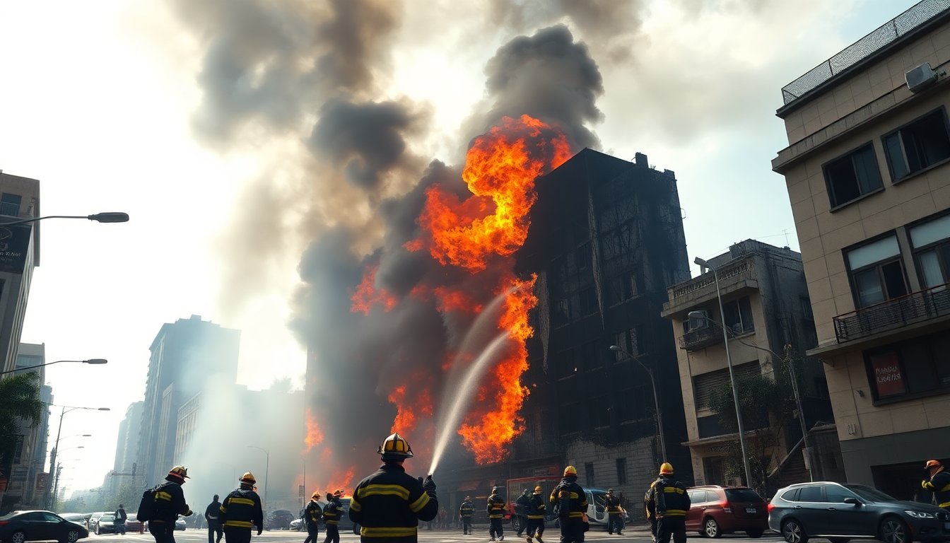 Incêndio em São Paulo: destruição no centro da cidade