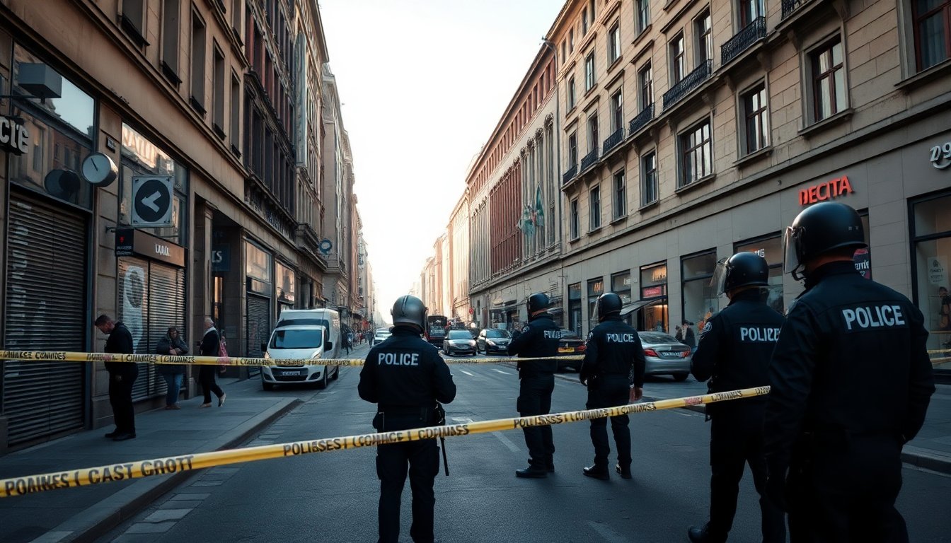 Operação policial em curso no centro da cidade: atualizações em direto