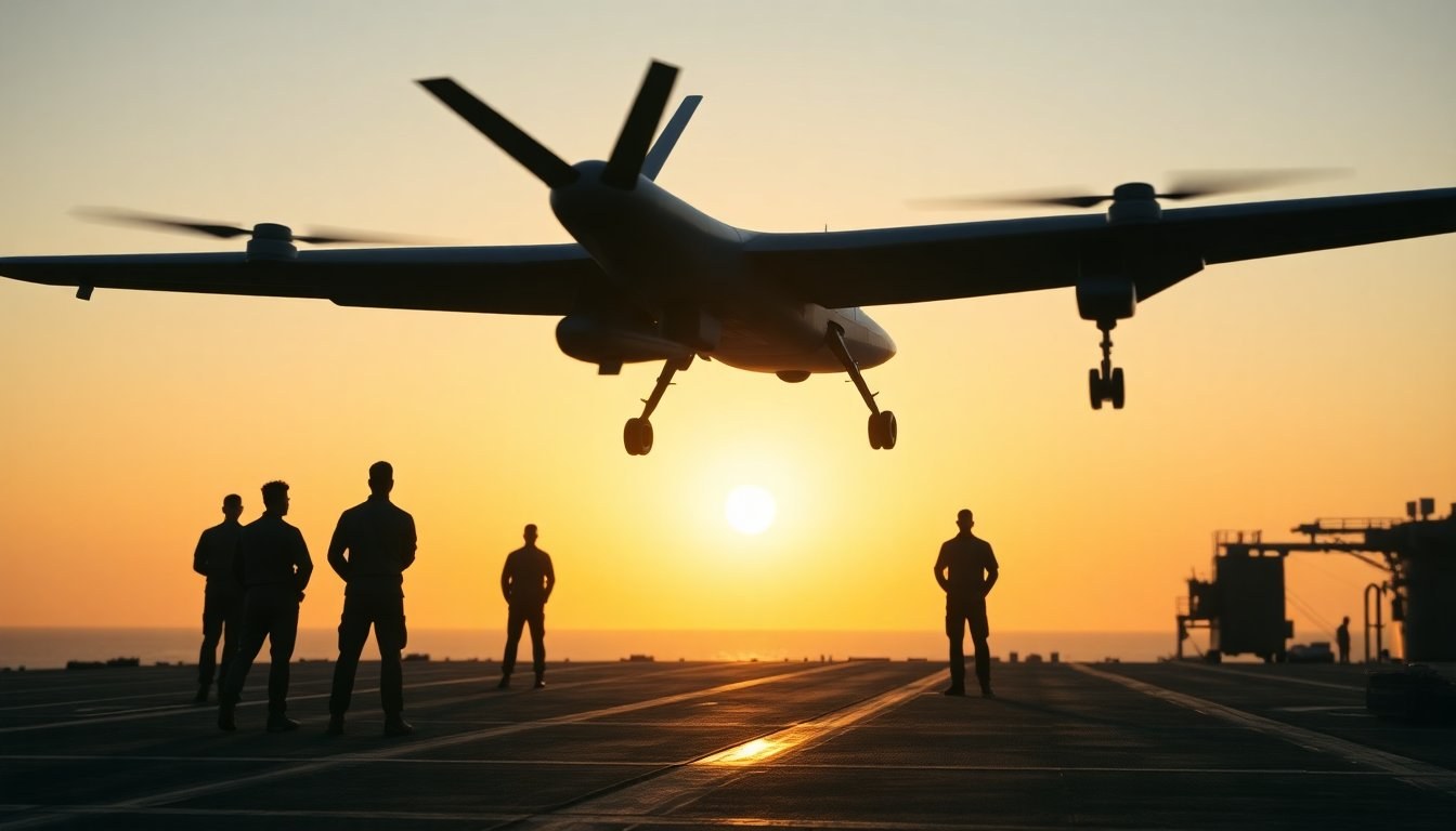 Primeiro voo de produção do MQ-25A destaca novo capítulo no reabastecimento aéreo