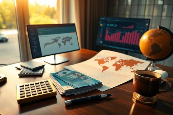 Como estruturar uma carteira global equilibrada: câmbio, custos e tributação