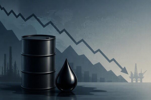 Brent cai 8.3% e arrasta petróleo e ouro para baixo