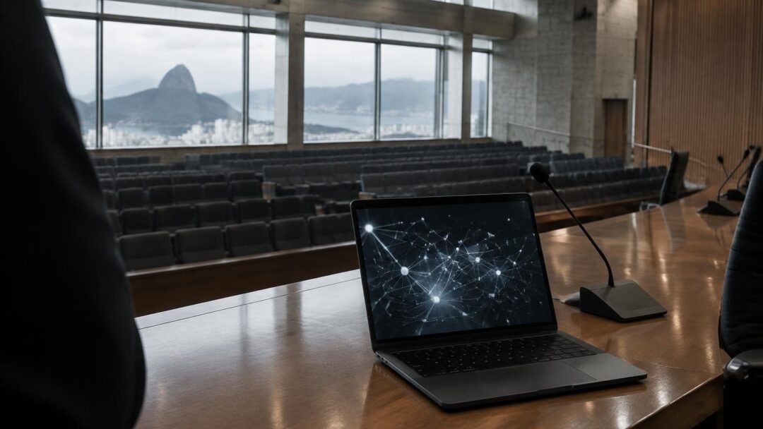 Evento BlockchainGov 2026 destaca IA e regulação no auditório do BNDES