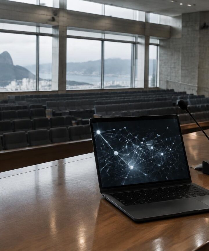 Evento BlockchainGov 2026 destaca IA e regulação no auditório do BNDES
