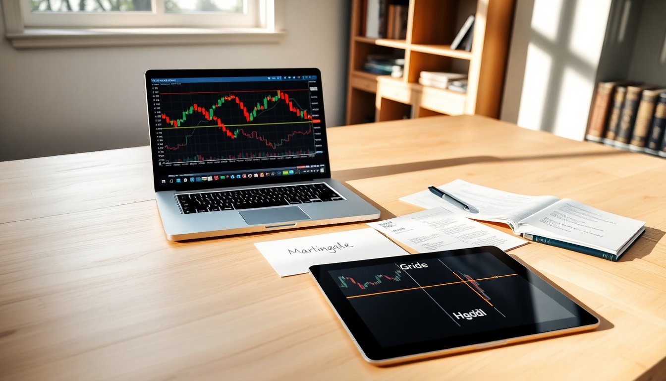 An overview of Forex position management strategies: Martingale, Grid, and Hedging